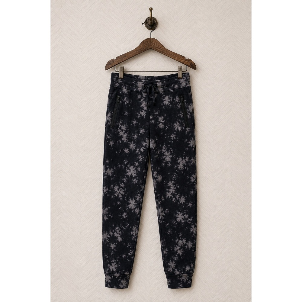 ShoSho Super Soft Jogger Sweatpants Tie Dye Print Black Grey XS/S EUC - Picture 1 of 10